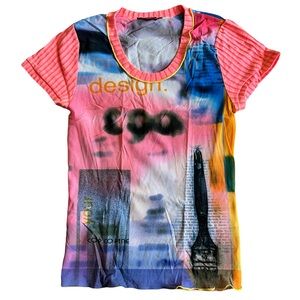 Cop Copine Mesh Printed Top